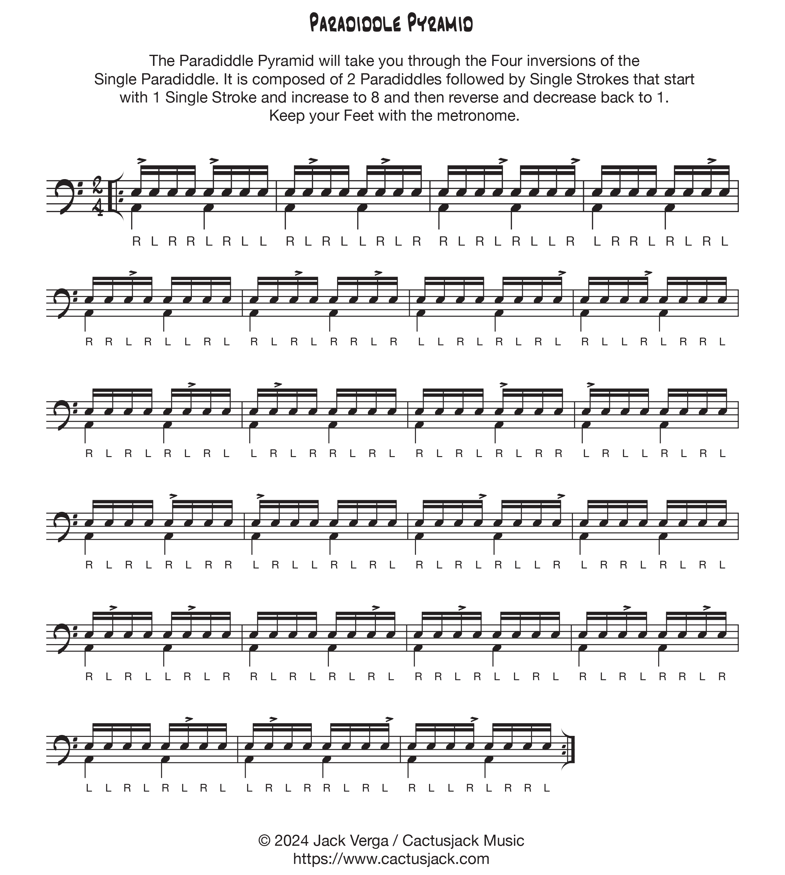 Paradiddle Pyramid